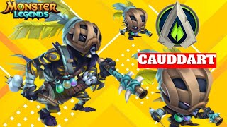 CAUDDART  REVIEW  Un cazador sigiloso  Monster Legends [upl. by Gawain]