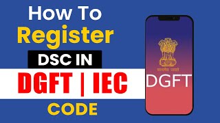 How to registered DSC in DGFT PortalDSC update in DGFT portDSC error in updating dsc in DGFT [upl. by Howes881]