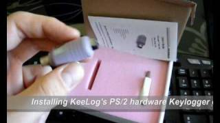 PS2 hardware Keylogger installation [upl. by Aerdnahc480]