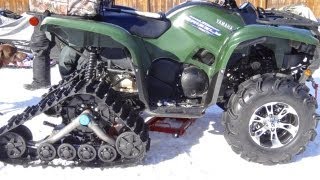 Camoplast Tatou T4S Track Install On Yamaha Grizzly 700  Mar3 2013 [upl. by Paolina]