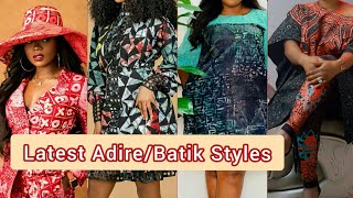 Latest Adire Styles  Batik Styles For Plus Size Ladies  Beautiful Adire Styles For Ladies [upl. by Annoyk]