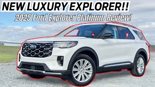 NEW LUXURY EXPLORER  2025 Ford Explorer Platinum Review [upl. by Atnom]