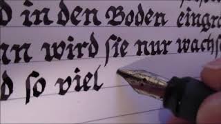 Sinnspruch über Wahrheit in Fraktur [upl. by Aikehs422]