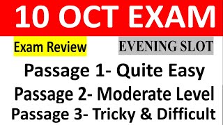 10 October Ielts exam evening slot answers and review10 October exam listening amp reading answer [upl. by Leiba160]