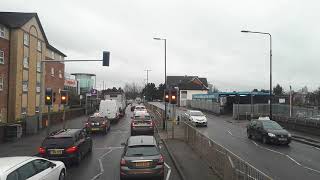 Route Visual  GWR Rail Replacement Hillingdon Station  Slough  755 YX64VRP [upl. by Rutra]