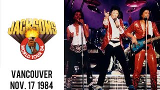 The Jacksons  Victory Tour Live in Vancouver November 17 1984 [upl. by Vowel]