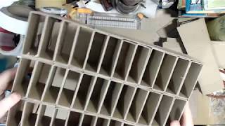 Beginning steps in constructing my inkpad storage [upl. by Edroi]