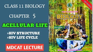 HIV STRUCTURE  HIV LYFE CYCLE CLASS 11 NEW BIOLOGY BOOK SINDH BOARD  MDCAT HIV STRUCTURE CYCLE [upl. by Noiramaj]