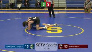 SHS Varsity Wrestling Vs Conestoga High School [upl. by Namilus]