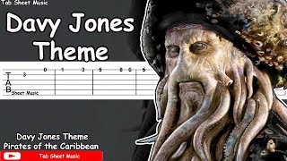 Davy Jones Theme  Pirates of the Caribbean Guitar Tutorial [upl. by Sarnoff]