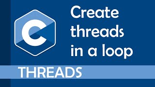 How to create threads in a loop pthreadcreate [upl. by Ynaffet404]