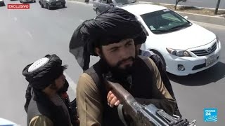 Afganistán así es como los talibanes patrullan las calles de Kabul [upl. by Mullac]