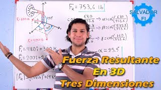 Fuerza Resultante en el Espacio 3D  Salvador FI [upl. by Otrevlig]