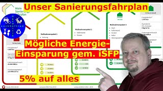 Unser individueller Sanierungsfahrplan iSFP  Förderung BEG  Wieviel Energieeinsparung im Altbau [upl. by Hillyer]