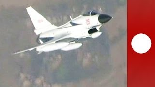 Vidéo  simulation grandeur nature pour les jets de combat de 3ème génération en Chine [upl. by Tobi]