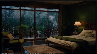 HEAVY RAIN at Night to Sleep Well and Beat Insomnia  Thunderstorm for Insomnia Study ASMR d011 [upl. by Ardnauqal85]