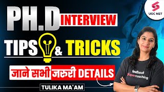 How to Prepare for Phd Interview  Phd Interview Tips and Tricks  Phd Interview Questions  Tulika [upl. by Erapsag124]