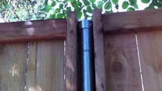 How To Build Wood Fence with Metal Posts [upl. by Issor]