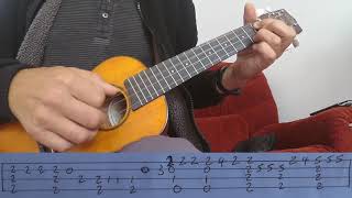 Romanza Fingerstyle Ukulele Tutorial With Tabs [upl. by Nolos]