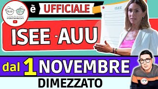 dal 1 novembre ➡ ISEE A RISCHIO con ASSEGNO UNICO DIMEZZATO ⚠️ STOP PAGAMENTO PIENO DSU DIFFORME [upl. by Anertac]