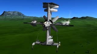 KSP  almost only Differential Airbrake controlled Expermental Aircraft [upl. by Tezzil323]