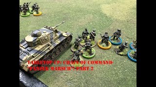 Tabletop CP Chain of Command quotPanzer Marschquot Part 2 [upl. by Adirehs]