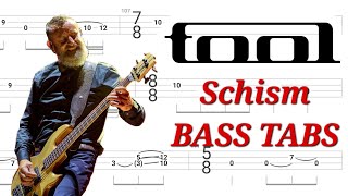 Tool  Schism BASS TABS  Cover  Tutorial  Lesson [upl. by Rosina]