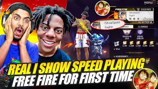 Ishowspeed Playing Free Fire For First Time  😱  Garena Free Fire Max [upl. by Iaverne]