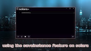 Using the saveinstance feature on Solara in 2024 [upl. by Lorenzana]