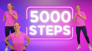 5000 STEPS FAST WALKING WORKOUT to Lose Weight Burn Fat and Have Fun [upl. by Ydnab137]