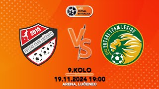 9kolo NFE MIMEL LUČENEC  Futsal Team LEVICE [upl. by Kcirad198]