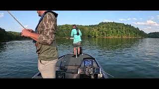 Bass Fishing Philpott lake 81024 [upl. by Aneehc]