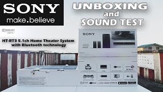 Sony HTRT3 51ch Home Theater System with Bluetooth technology Unboxing and Sound Test [upl. by Wojcik900]