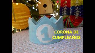 CORONA DE CUMPLEAÑOS CROWN BIRTHDAY [upl. by Eldwon882]