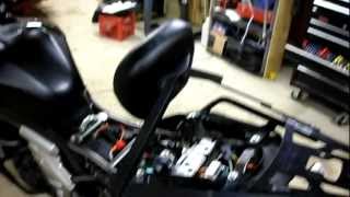 Kawasaki Versys custom backrest [upl. by Hafeenah]