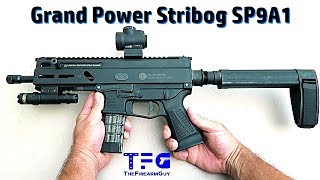 Grand Power Stribog SP9A1 Review amp Shooting  TheFireArmGuy [upl. by Nyvets]