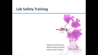 NTUST 3h safety training part 1 [upl. by Eissahc288]