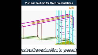 Beam reinforcement deatils of Varying depth  cantilever beam  3D reinforcement shorts [upl. by Kain]