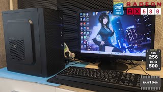 PC Xeon E5245016Gbssd256hdd500RX580 2048sp 8Gb Тесты 19201080 [upl. by Airdnala]