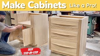 Build Cabinets The Easy Way  Natural Wood Cabinets [upl. by Agatha165]