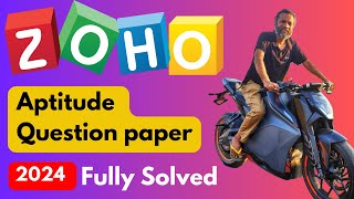 Zoho previous year aptitude questions  Part 1  Fully solved [upl. by Darcie453]