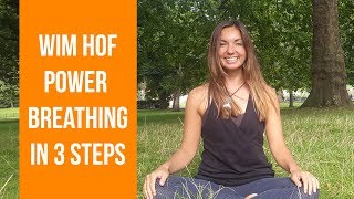 Wim Hof power breathing exercise explained in 3 steps [upl. by Aceber334]