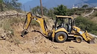 Cat backhoes video caterpillar video [upl. by Amalea902]