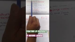 Perovksite Perovskitestructurecalcium titanium oxide CaTiO3 Orthorhombic IIT neet Mineral [upl. by Ahtela]