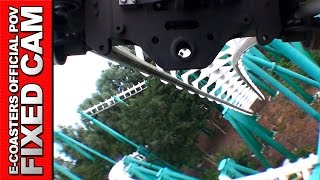 Condor Walibi Holland  Roller Coaster Back View POV On Ride SLC 662 Vekoma Theme Park Netherlands [upl. by Calvinna]