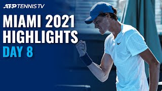 Sinner amp Bublik Shine Medvedev Battles Bautista Agut  Miami 2021 QuarterFinal Highlights Part 1 [upl. by Waite]