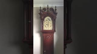 Noisy Sligh Grandfather Clock Westminster Chime [upl. by Ellehcal]