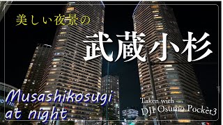 【夜景】美しい夜桜の武蔵小杉musashikosugi at night Taken with DJI Osmo Pocket3 [upl. by Enotna]