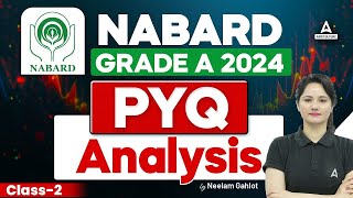 NABARD Grade A 2024  NABARD Grade A Previous Year Questions Analysis  By Neelam Mam [upl. by Anitnemelc]