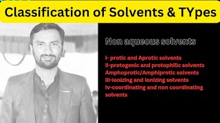 Classification of solvents inorganic chemistry  Classification of non aqueous solvents  hindiurdu [upl. by Ahcsap]